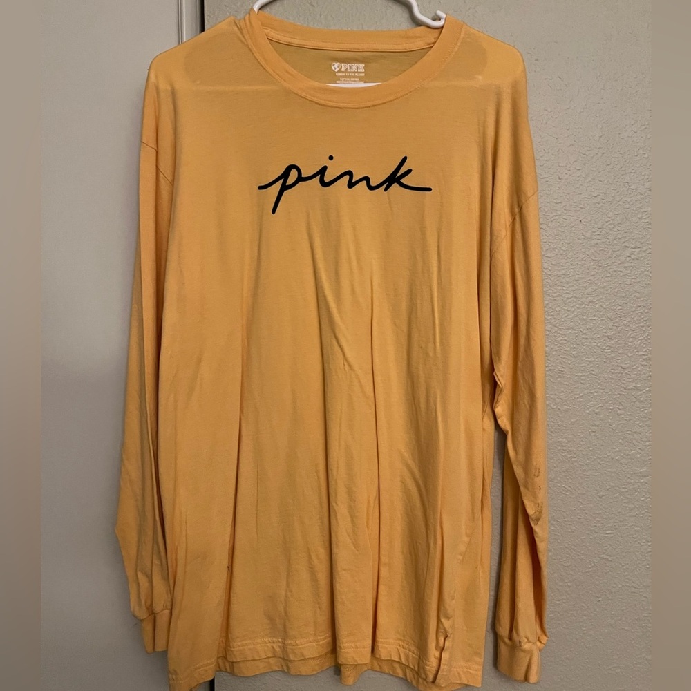 PINK yellow long sleeve